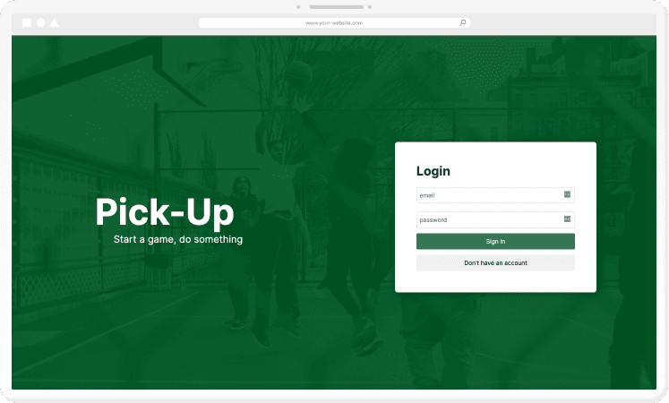 Pick-Up Game App