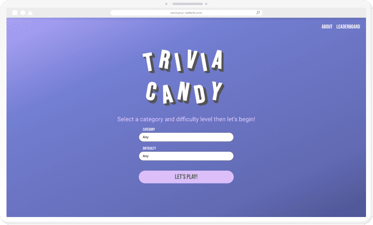 Trivia game
