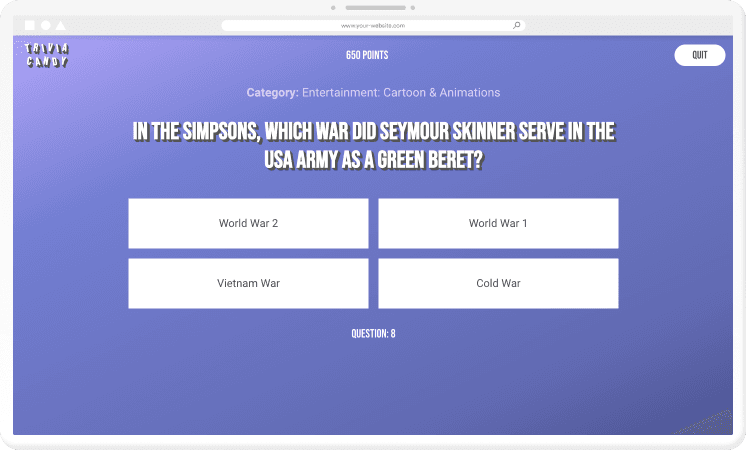 Trivia game